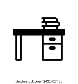desk icon symbol vector template
