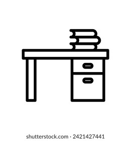 desk icon symbol vector template