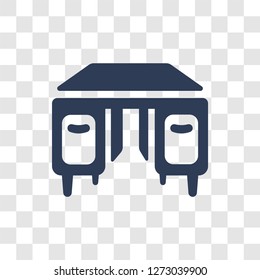 Desk icon. Trendy Desk logo concept on transparent background from Furniture and Household collection