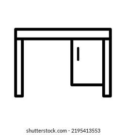 Desk icon in trendy vector design illustration 