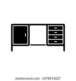 desk icon vector design template elegant style