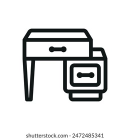 Desk icon vector design templates simple and modern