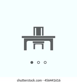 desk icon, vector, icon flat