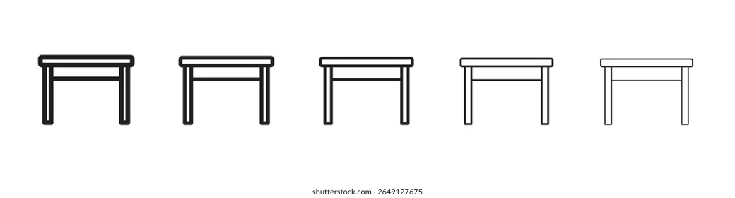 desk icon vector illustration isolated