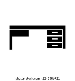 Desk Icon vector illustration on white background..eps