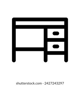 icono de escritorio. icono de línea vectorial para su sitio web, móvil, presentación y diseño de logotipo.