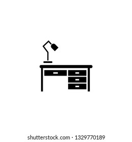 desk icon vector. desk sign on white background. desk icon for web and app
