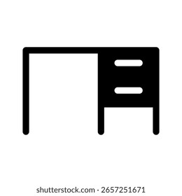 Desk Icon Vector Symbol Design Illustration