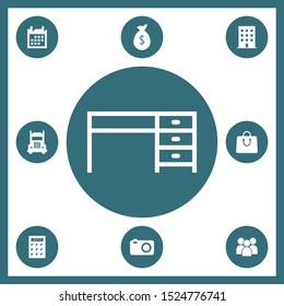 Desk icon for web and mobile