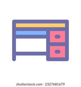 desk icon for your website design, logo, app, UI.