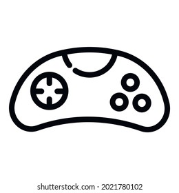 Desk joystick icon. Outline desk joystick vector icon for web design isolated on white background