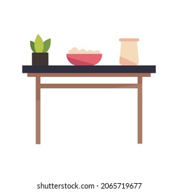 desk in the kitchen design vector illustration eps.10