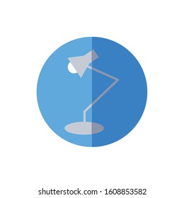 desk lamp accessory isolated icon vector illustration design