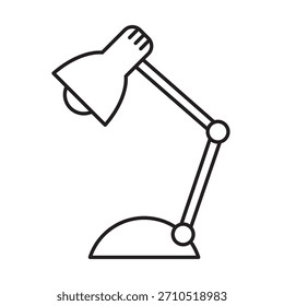 Lámpara de escritorio ajustable, Ilustración vectorial 