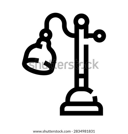 Desk lamp casting focused light over a workspace, symbolizing study, creative thinking, productivity and concentration for office, home or educational environments