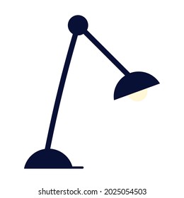 desk lamp decoration icon isolated