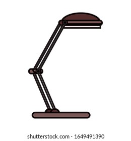 diseño de ilustración vectorial del dispositivo de la lámpara de escritorio