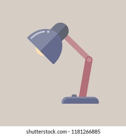 Desk Lamp Flat Design