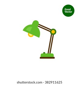 Desk lamp flat icon