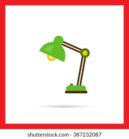 Desk lamp flat icon