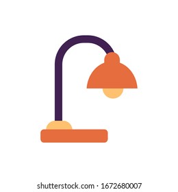 diseño de ilustración vectorial del icono de la lámpara de escritorio