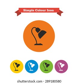 Desk lamp icon