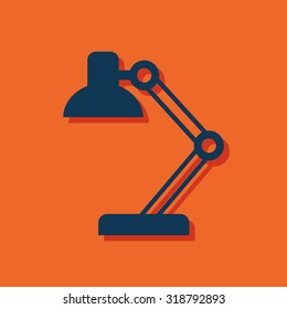 Desk lamp icon