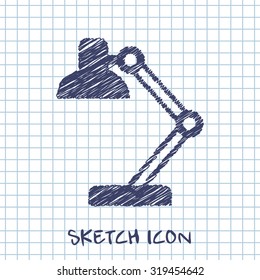 Desk lamp icon