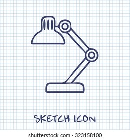 Desk lamp icon