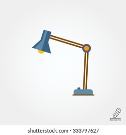 Desk lamp icon