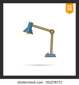 Desk lamp icon