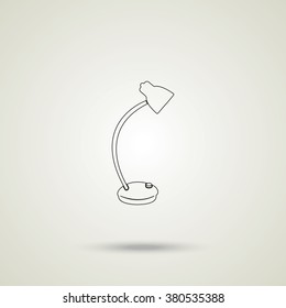 Desk lamp icon.