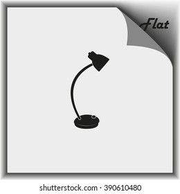 Desk lamp icon.