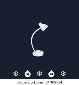 Desk lamp icon.