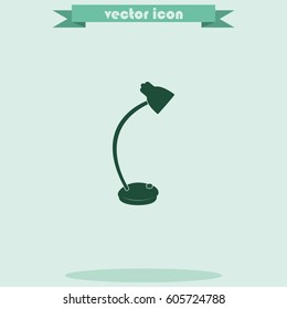 Desk lamp icon.