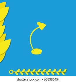 Desk lamp icon.