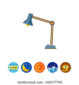Desk lamp icon