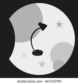 Desk lamp icon.
