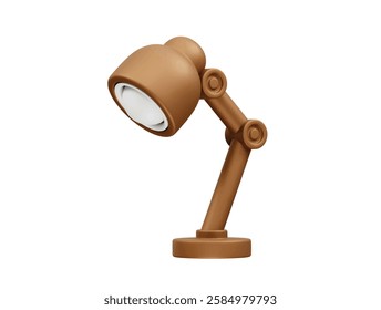 Desk Lamp icon 3d render. Table lamp icon 3d illustration