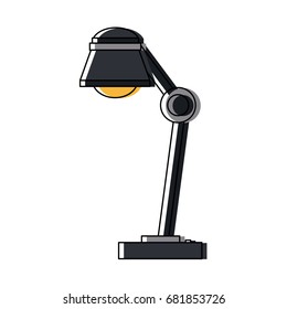 desk lamp icon bulb light energy ilumination