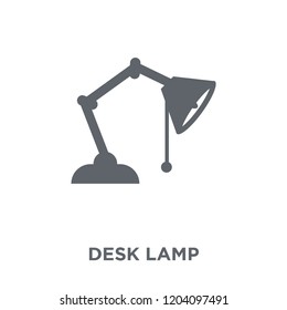 Desk lamp icon. Desk lamp design concept from Furniture and household collection. Simple element vector illustration on white background.