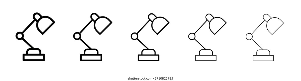 Diseño del icono de la lámpara de escritorio, logotipo, App, interfaz de usuario. Ilustración vectorial, EPS
