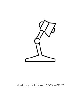Desk lamp icon. Design template vector 