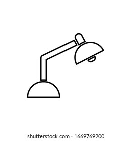 Desk lamp icon. Design template vector 