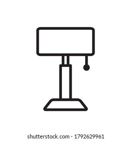 Desk Lamp Icon Design Vector Template Illustration