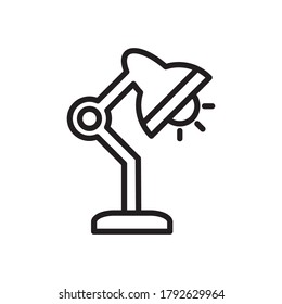 Desk Lamp Icon Design Vector Template Illustration