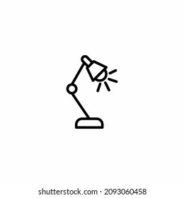 Desk Lamp Icon Design Vector Template Illustration