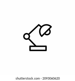 Desk Lamp Icon Design Vector Template Illustration