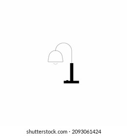 Icono de la lámpara de escritorio Ilustración de plantilla de vectores de diseño