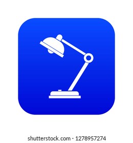 Desk lamp icon digital blue for any design isolated on white vector illustration